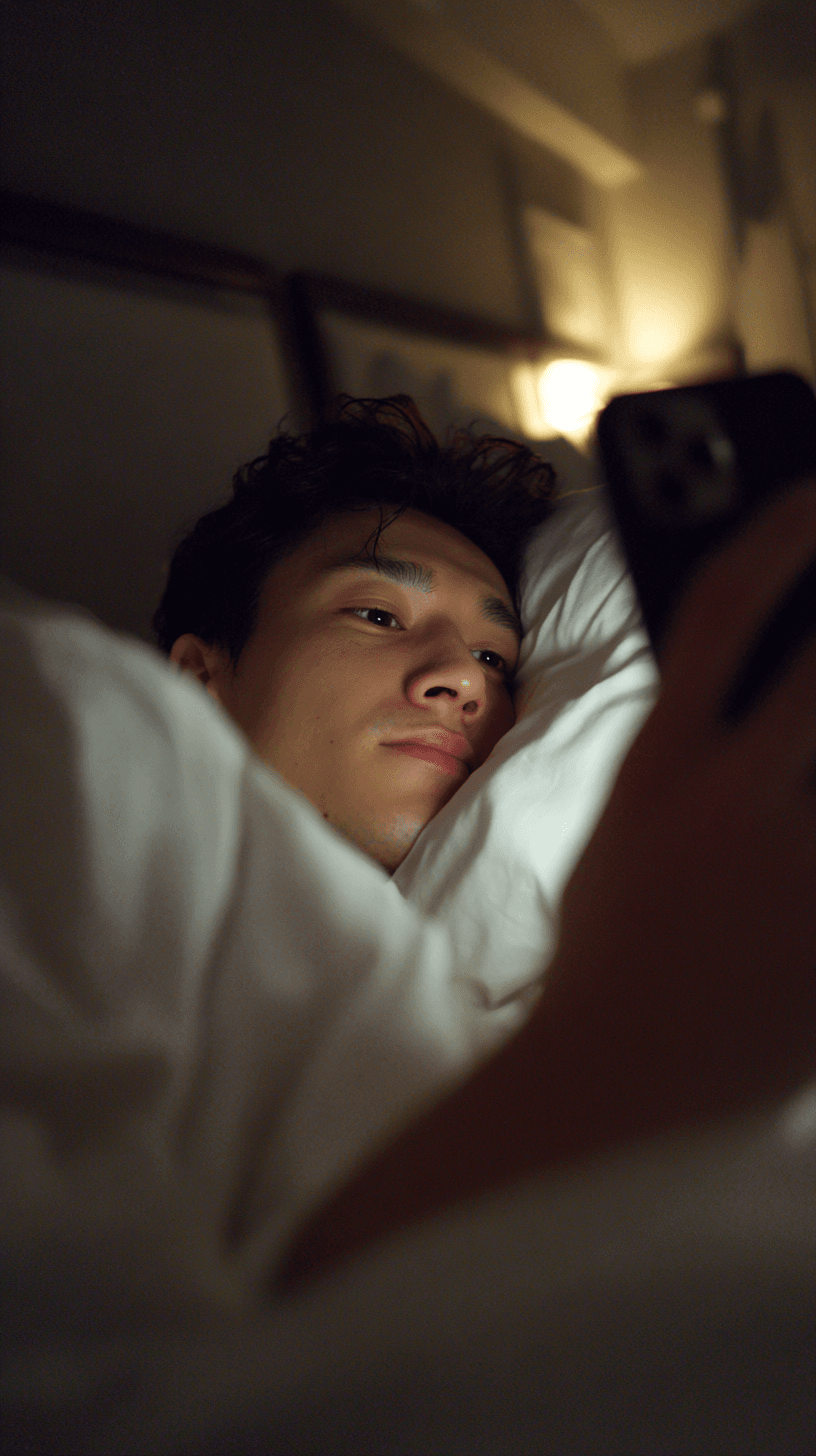 Scrolling before bed?