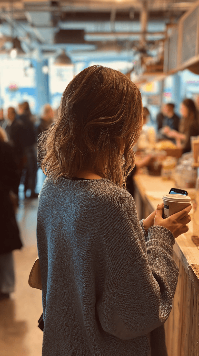 Waiting in the coffee line?